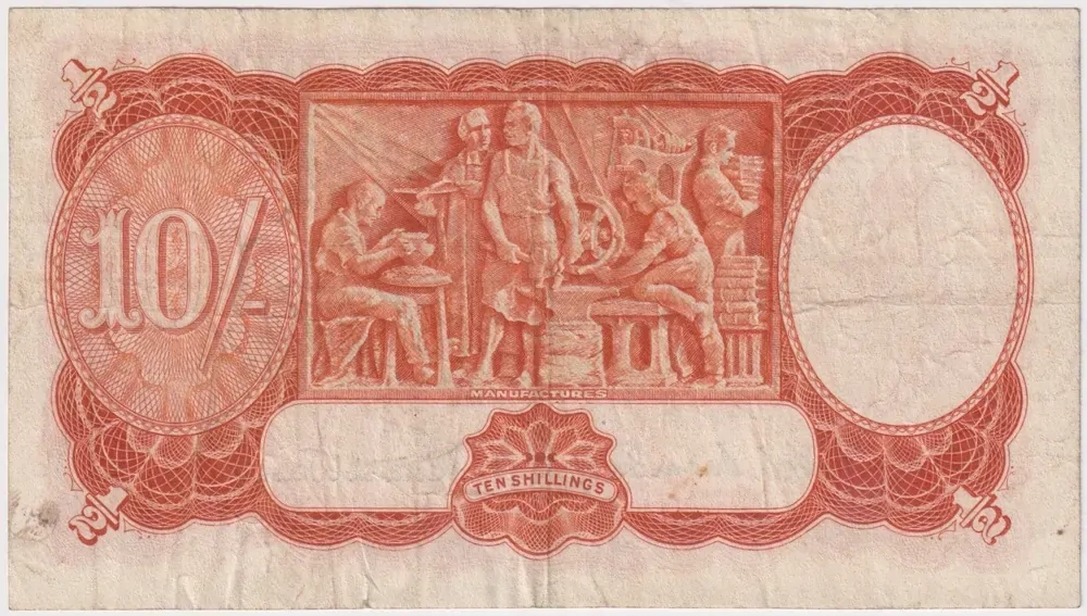 1952 Ten Shilling Coombs/Wilson R15 Fine