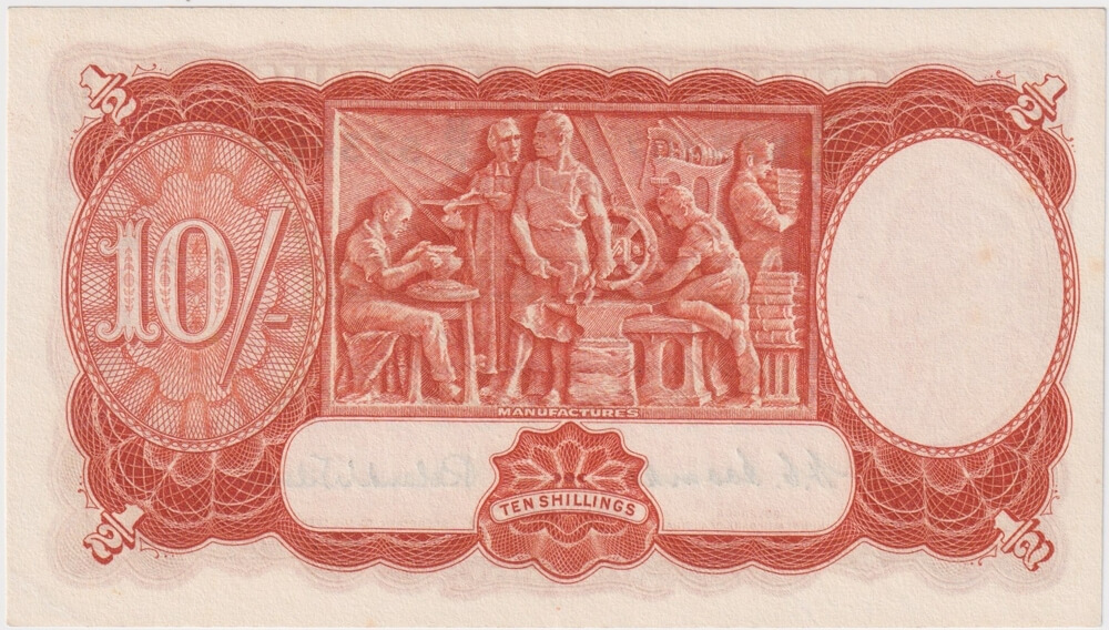 1952 Ten Shilling Coombs/Wilson R15 good EF