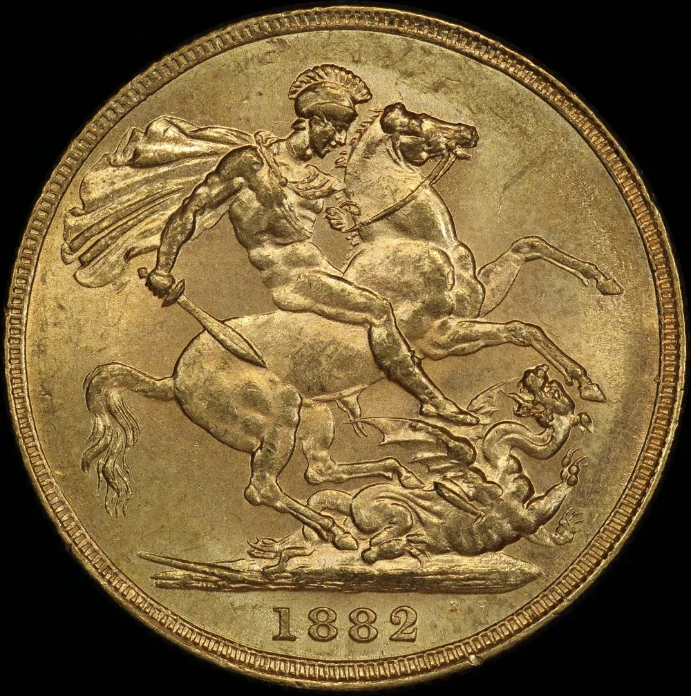 1882 Sydney Young Head Sovereign good EF