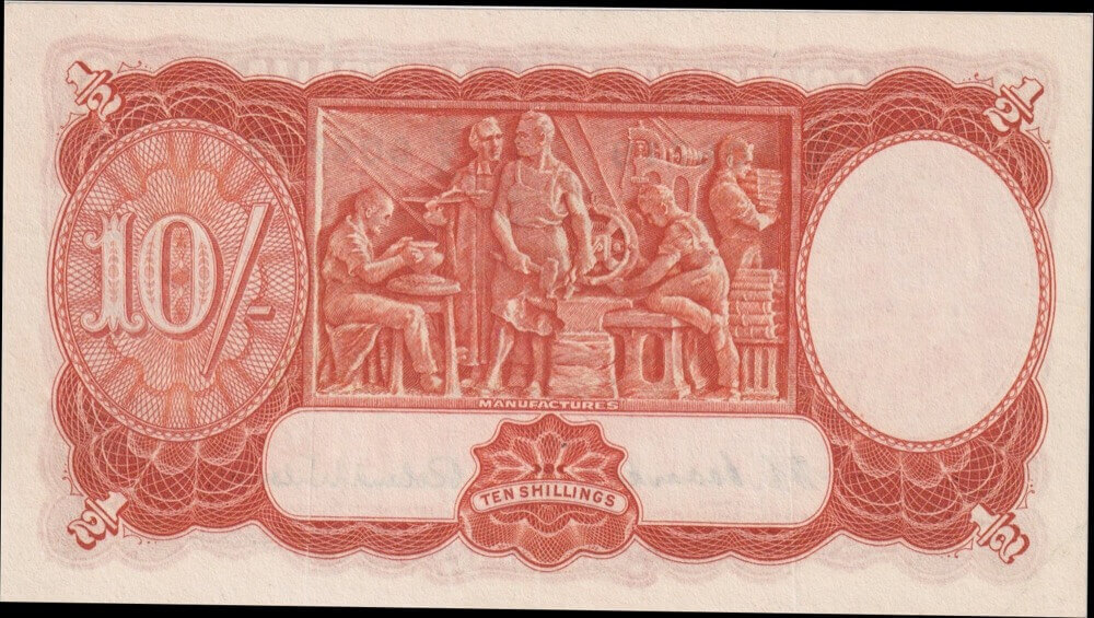 1952 Ten Shilling Coombs/Wilson R15 Very Fine