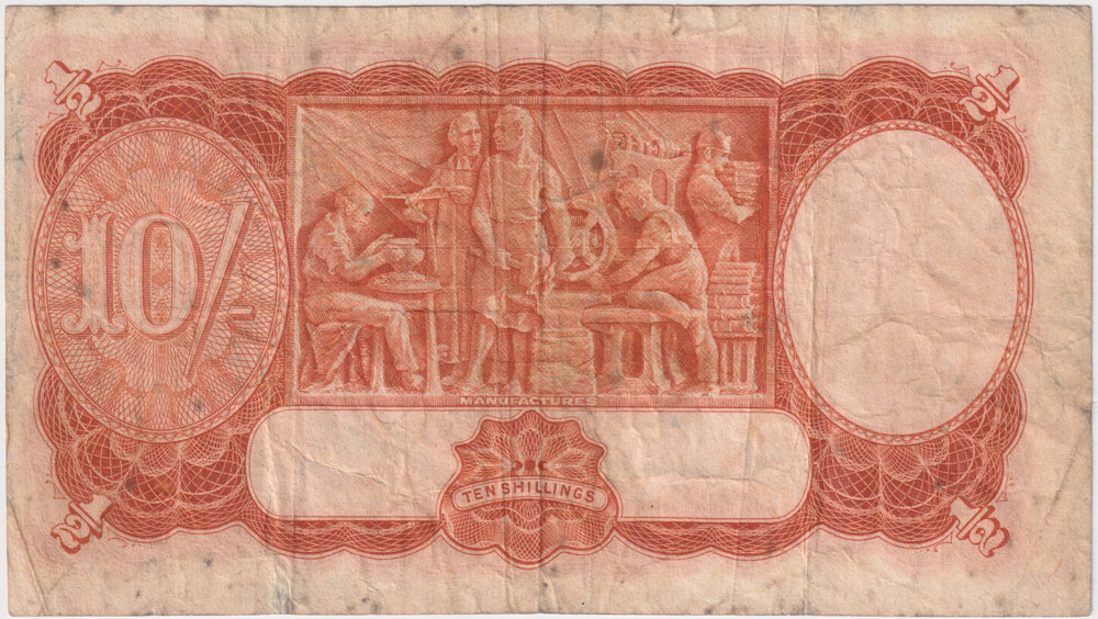 1952 Ten Shilling Coombs/Wilson R15 Very Good