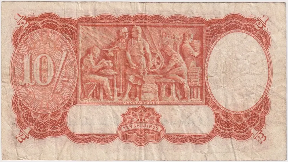 1952 Ten Shilling Coombs/Wilson R15 Very Good