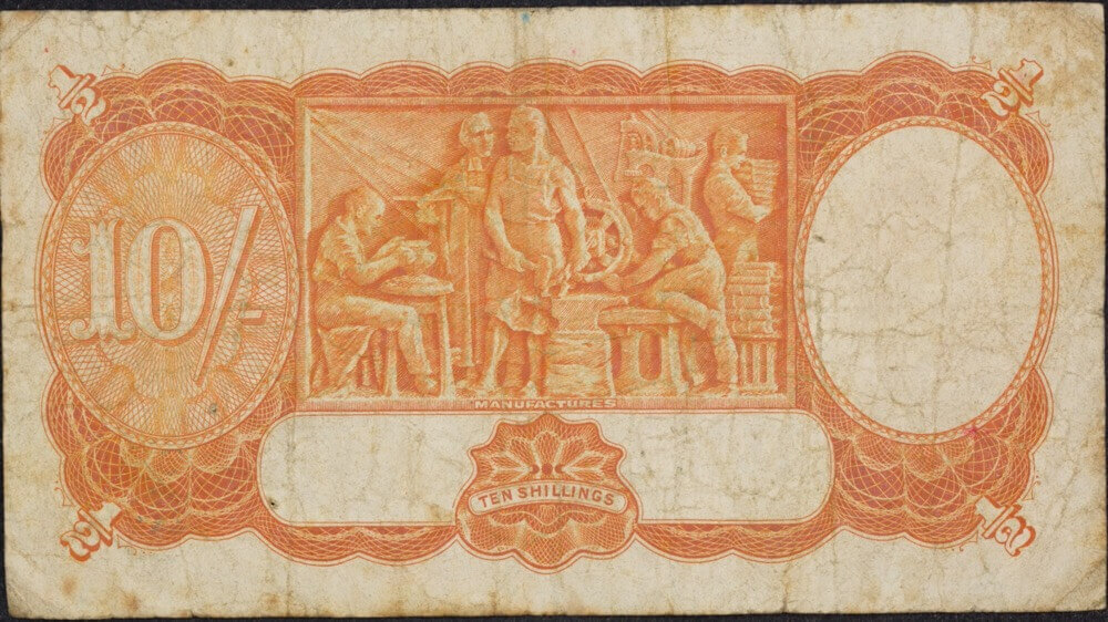 1952 Ten Shilling Coombs/Wilson R15S Fine