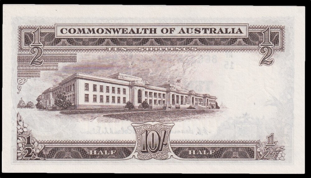 1954 Ten Shilling Coombs/Wilson R16 good EF