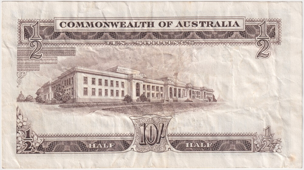 1954 Ten Shilling Coombs/Wilson R16 good VF