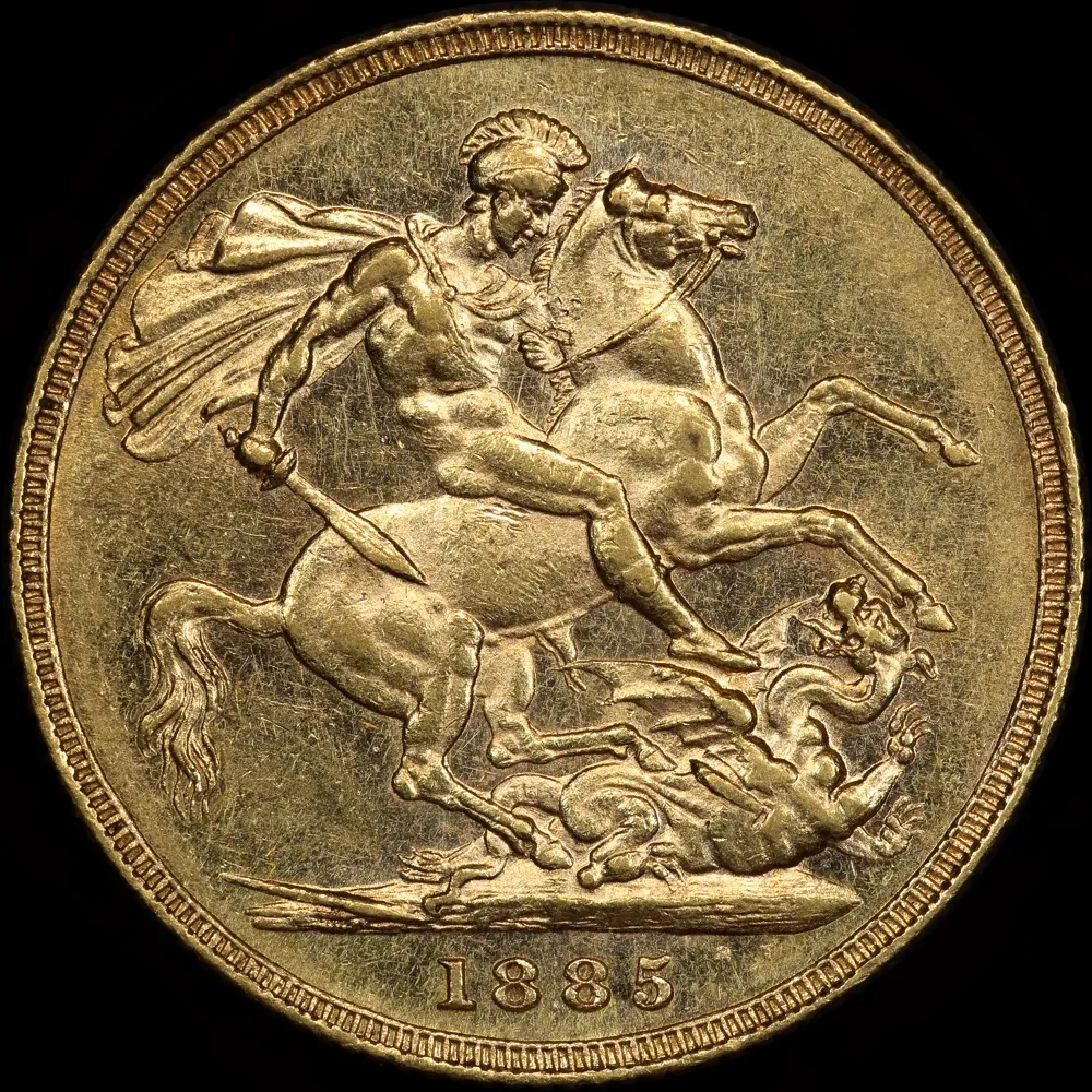 1885 Sydney Young Head Sovereign Extremely Fine