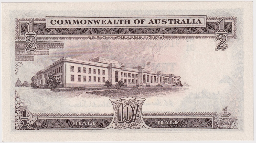 1954 Ten Shilling Coombs/Wilson R16 Uncirculated