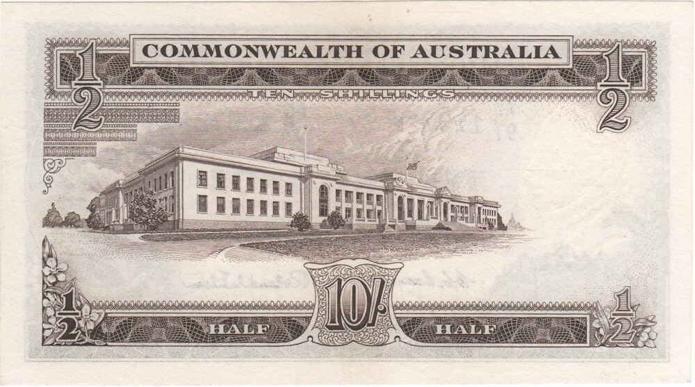 1954 Ten Shilling Star Note Coombs/Wilson R16s about Unc product image