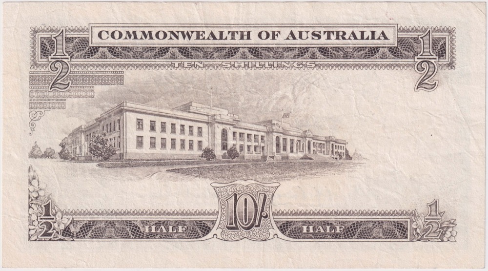 1961 Ten Shilling Coombs/Wilson R17 about VF product image