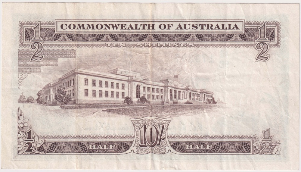 1961 Ten Shilling Coombs/Wilson R17 good VF