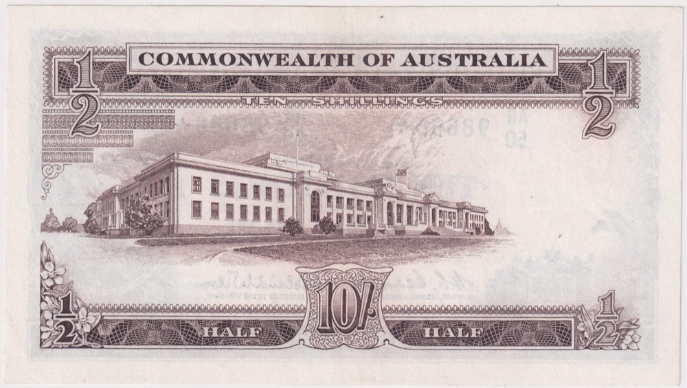 1961 Ten Shilling Star Note Coombs/Wilson R17s good EF product image