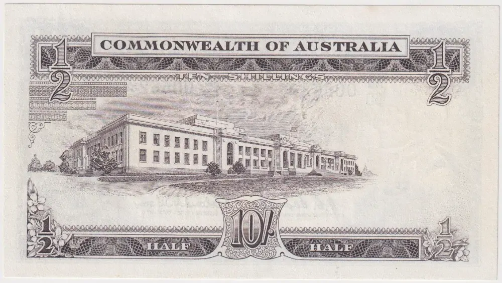 1961 Ten Shilling Star Note Coombs/Wilson R17s good EF