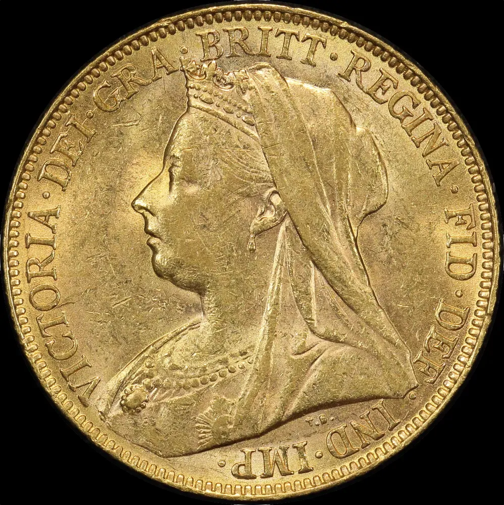 1899 Perth Veiled Head Sovereign about Unc product image