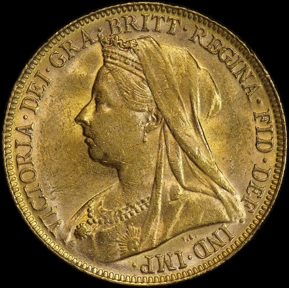 1899 Perth Veiled Head Sovereign Extremely Fine