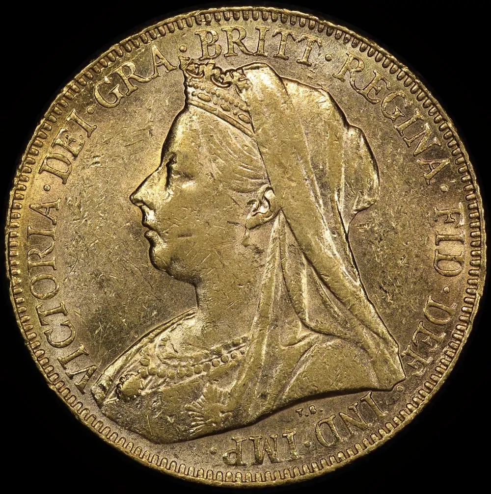 1901 Perth Veiled Head Sovereign Extremely Fine