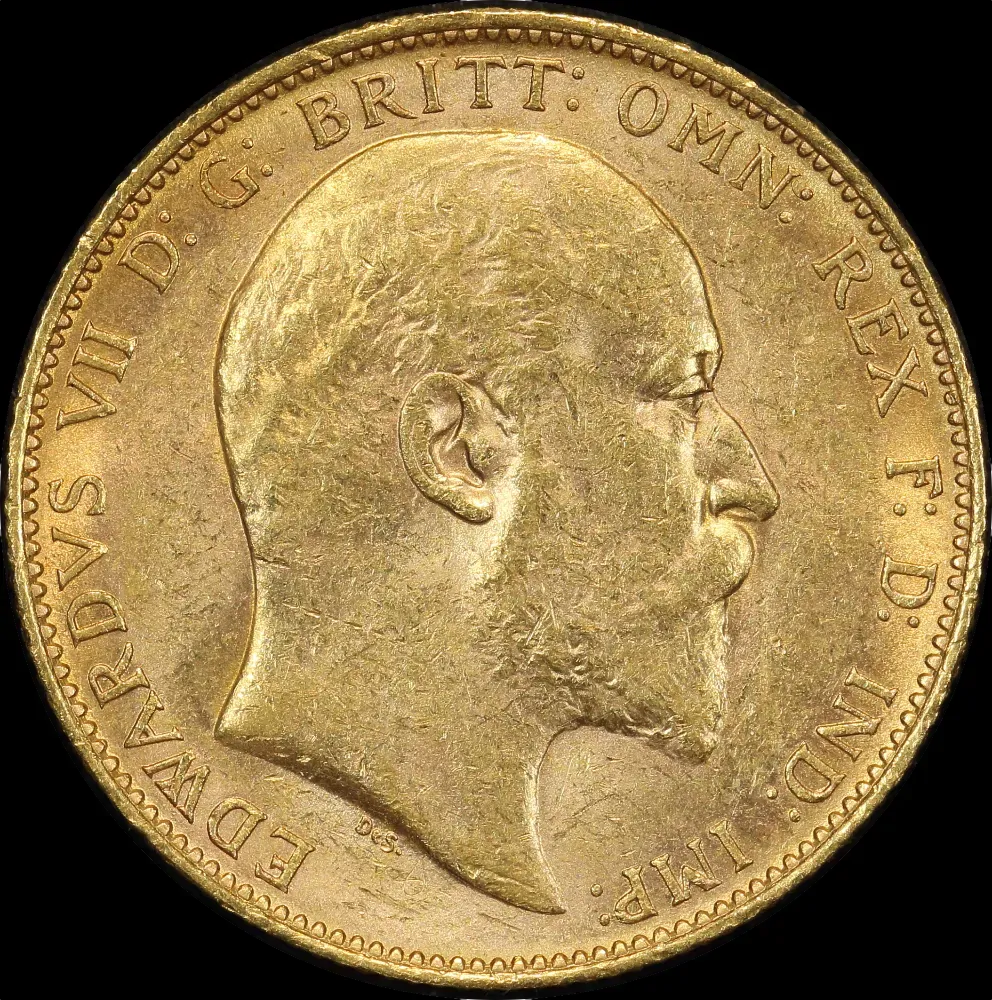 1902 Perth Edward VII Sovereign about Unc