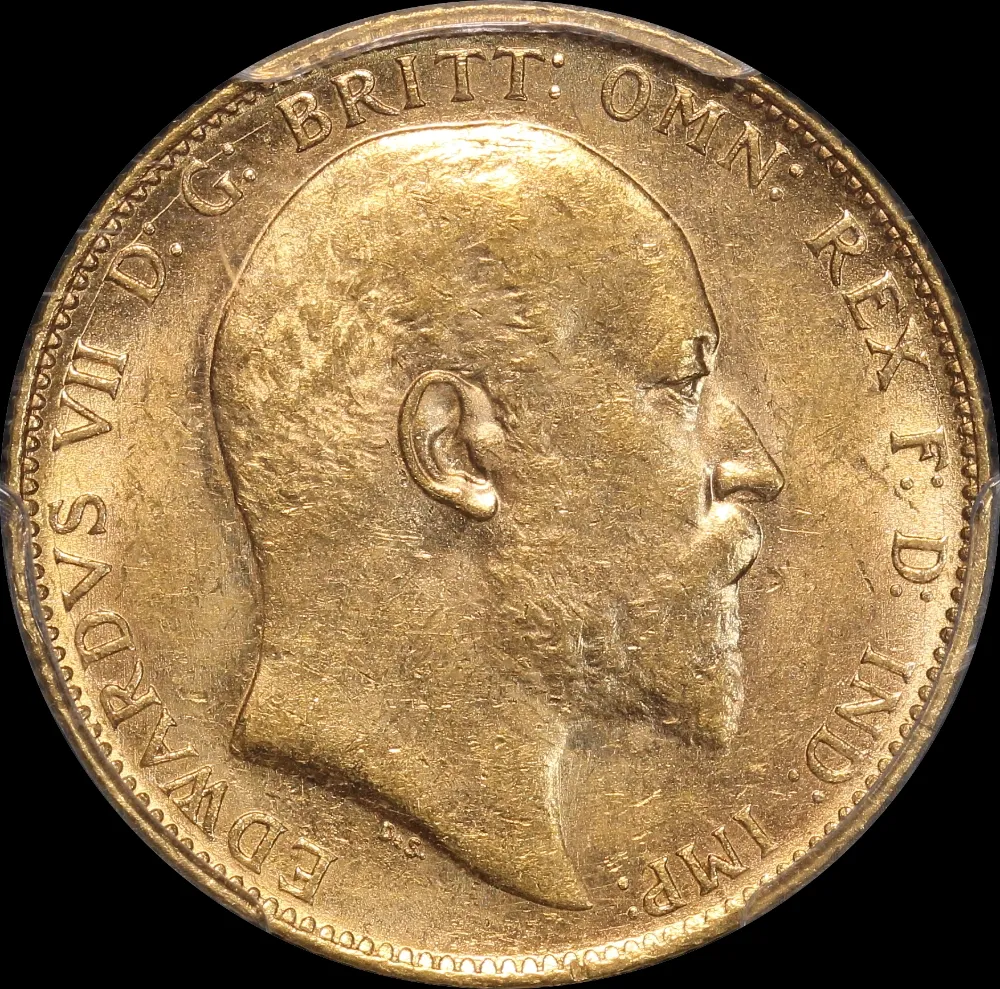 1902 Perth Edward VII Sovereign Unc (PCGS MS62)