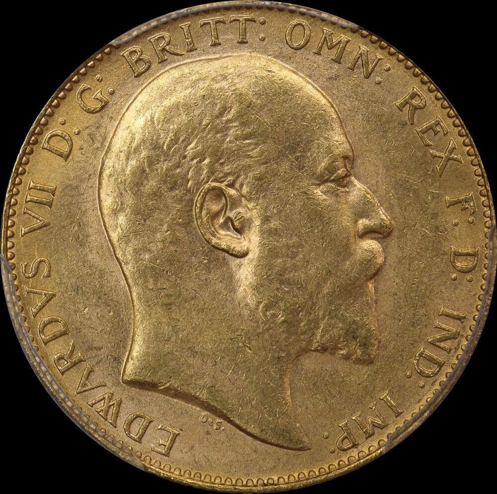 1906 Perth Edward VII Sovereign Unc (PCGS MS62)