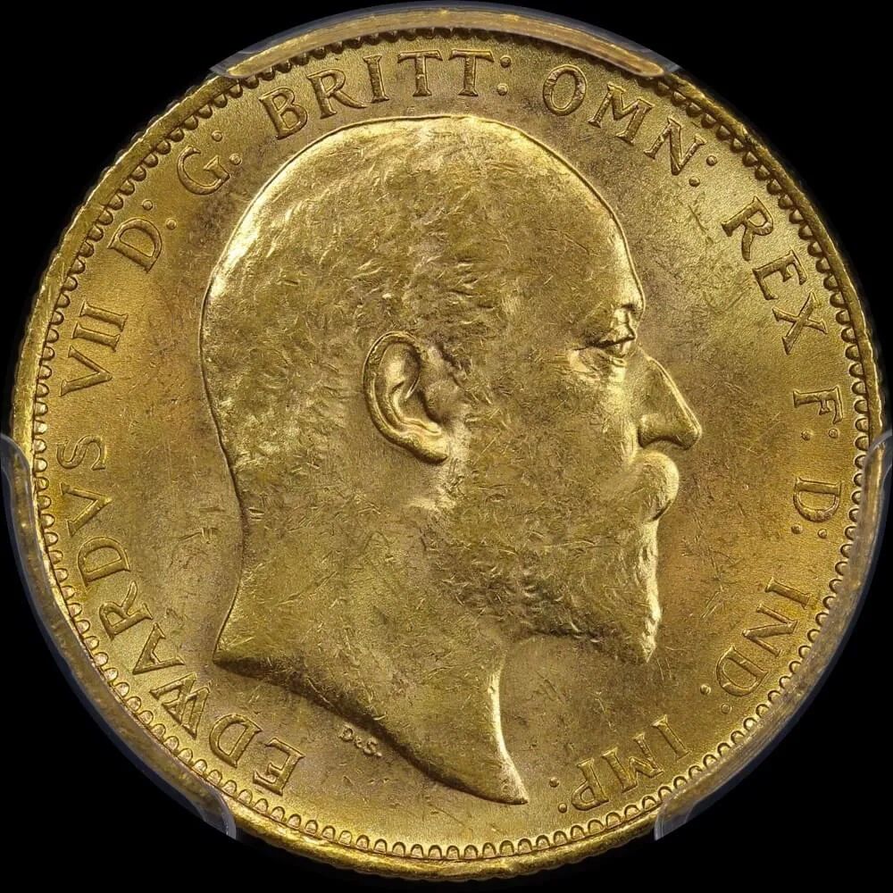 1907 Sydney Edward VII Sovereign PCGS MS64 | Sterling & Currency
