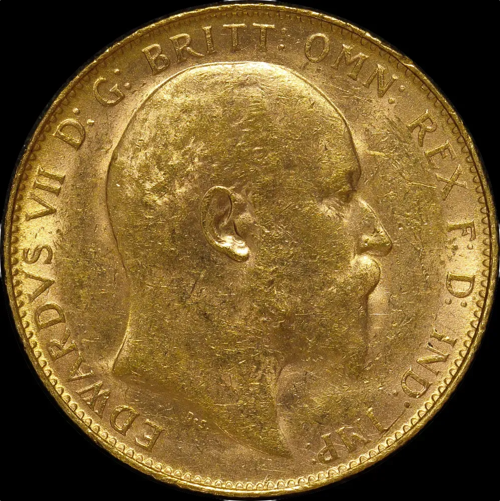 1907 Perth Edward VII Sovereign about Unc