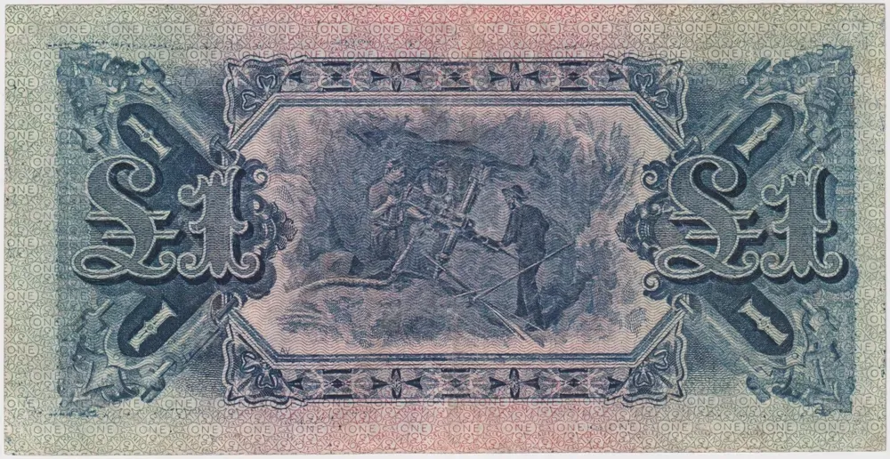1916 One Pound Collins/Allen R18E good VF product image