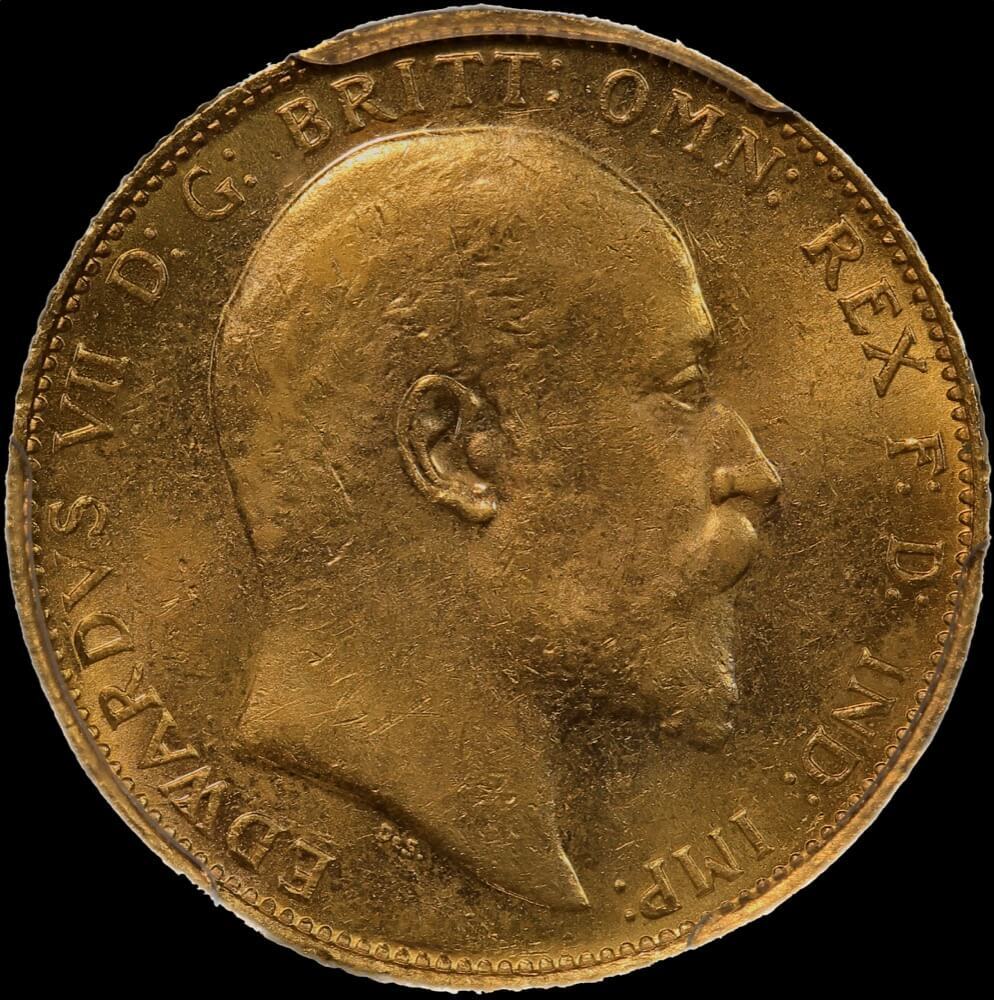 貨幣 1907 Gold Sovereign Edward VII Melbourne 1904 Gold Sovereign Coin Edward VII Melbourne - $1,201