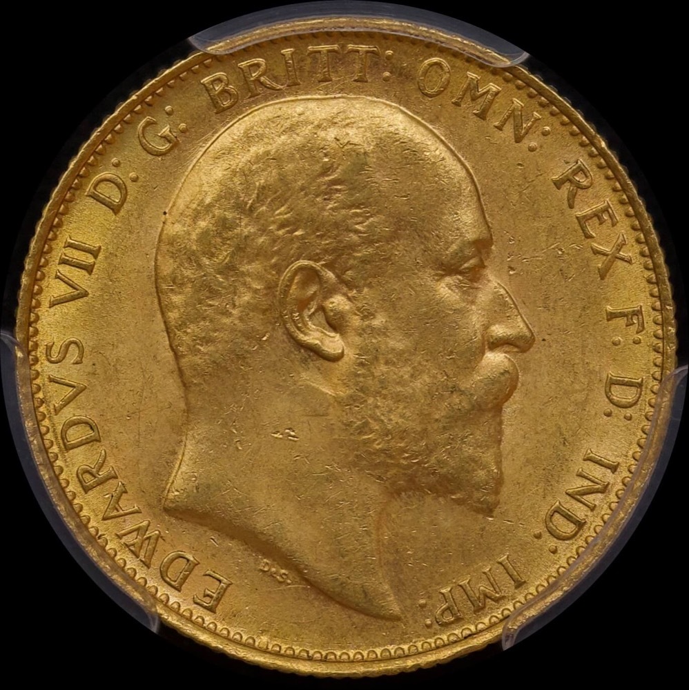 1907 M Edward VII Sovereign Unc (PCGS MS62) | Sterling