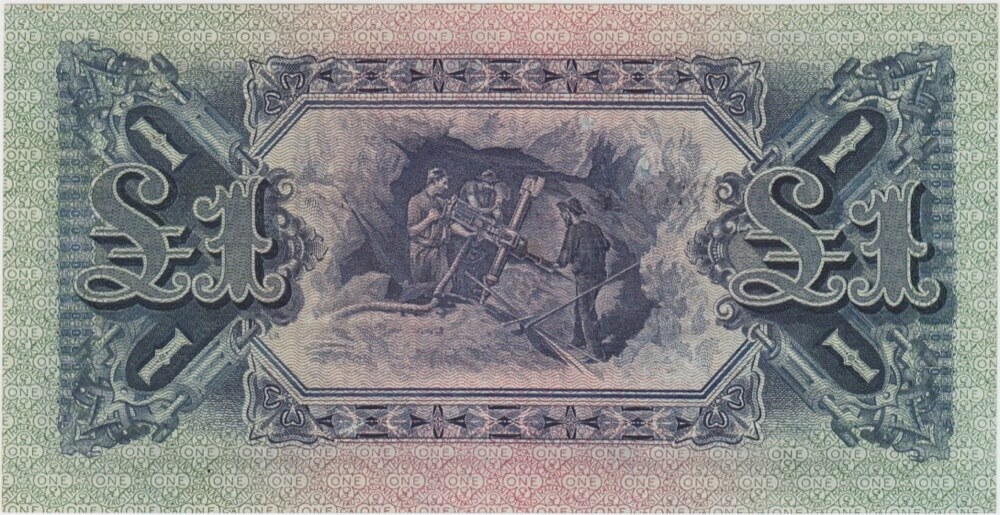 1918 One Pound Cerutty/Collins R21 Extremely Fine