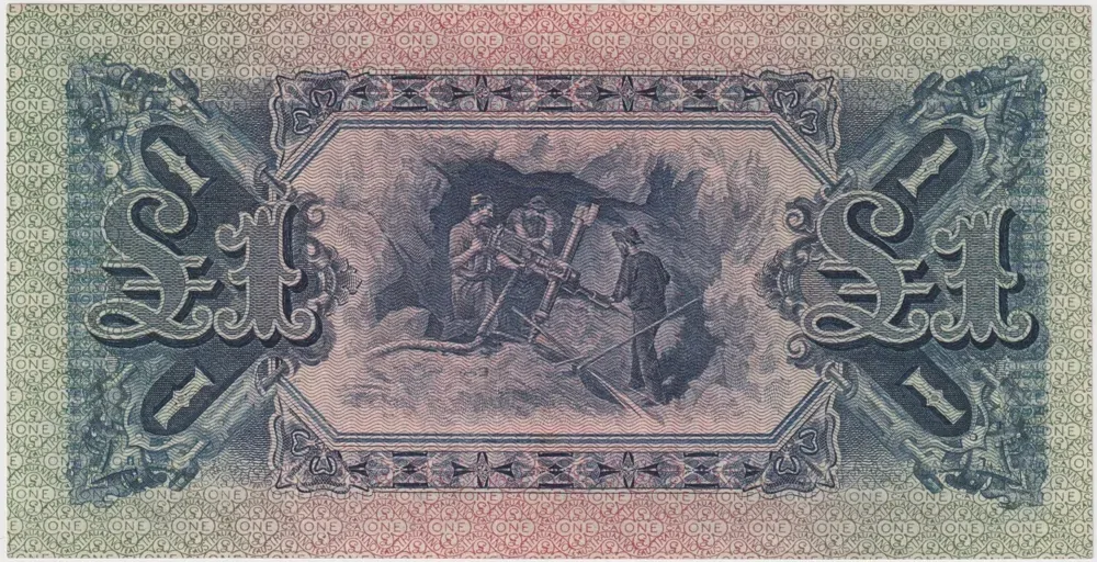 1918 One Pound Cerutty/Collins R21 Extremely Fine