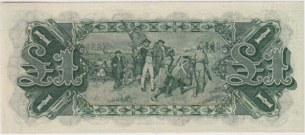 1923 One Pound Miller/Collins R22aL Extremely Fine