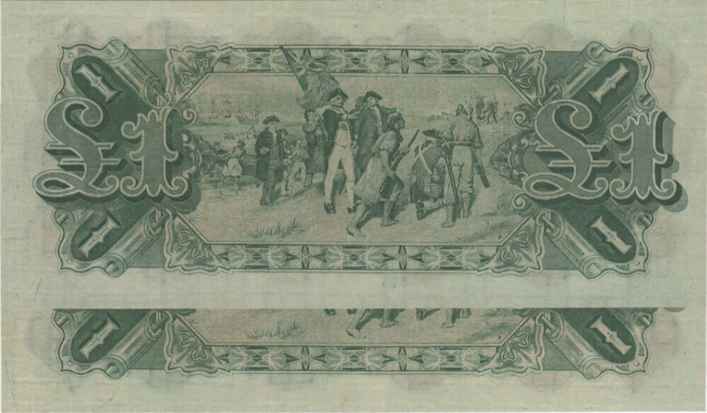 1923 One Pound Consecutive Pair Miller/Collins R23B PCGS Choice UNC 64 PPQ