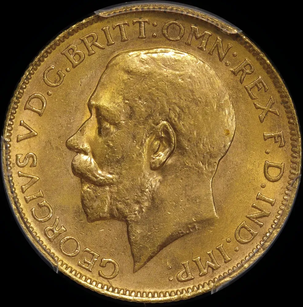 1922 Perth George V Large Head Sovereign Unc (PCGS MS62)