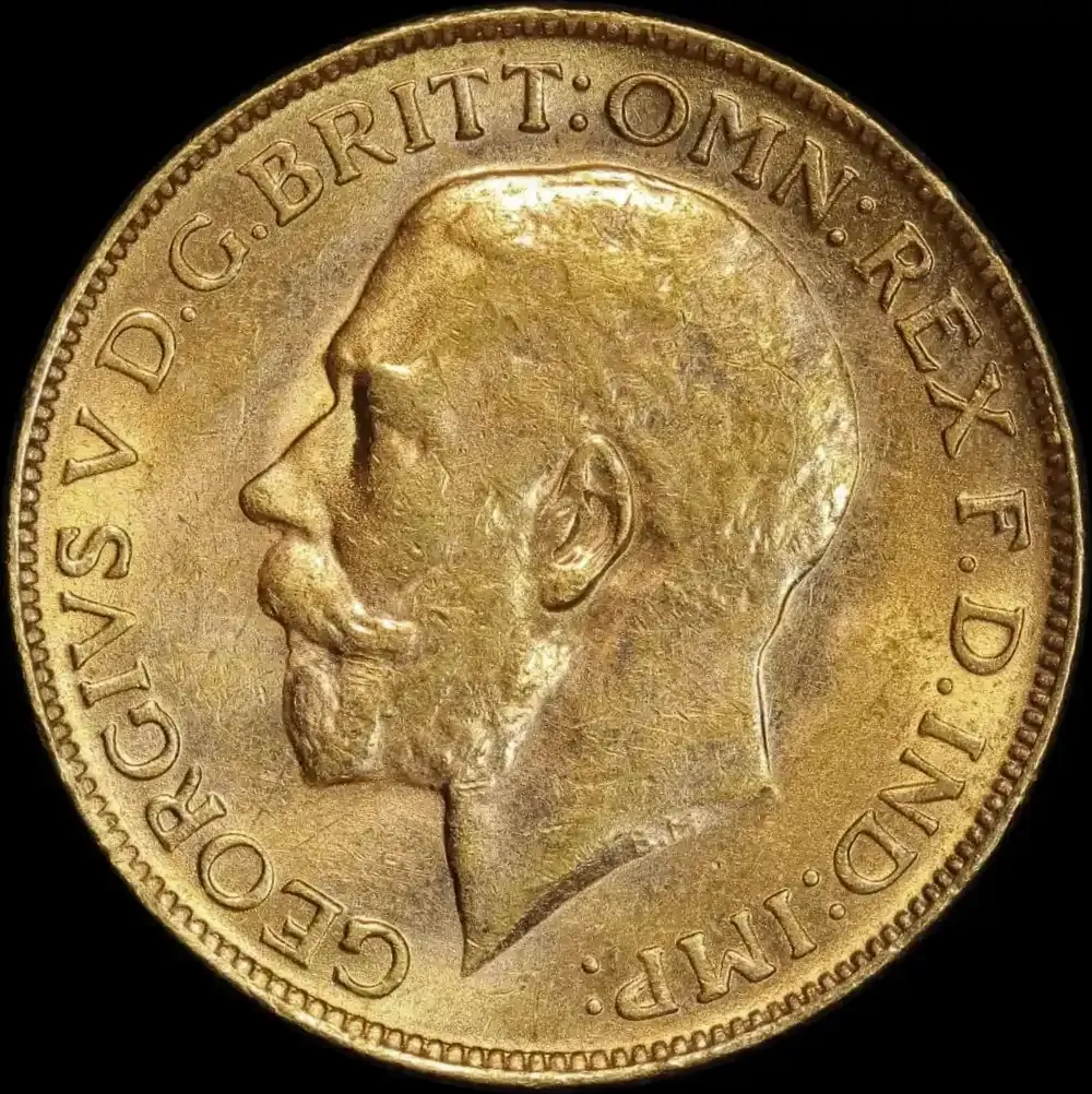 1924 Perth George V Large Head Sovereign EF