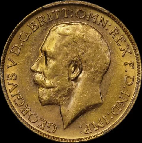 1924 Perth George V Large Head Sovereign Unc (PCGS MS62)