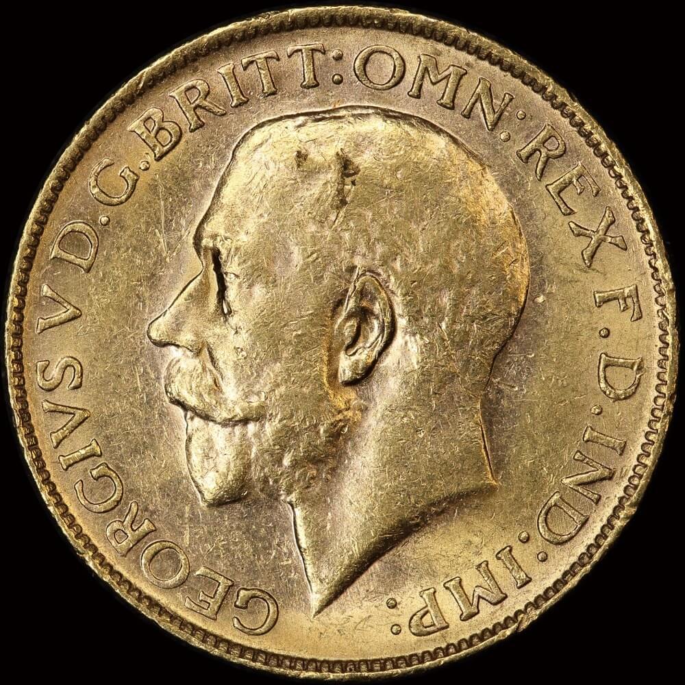 1925 Perth George V Large Head Sovereign EF