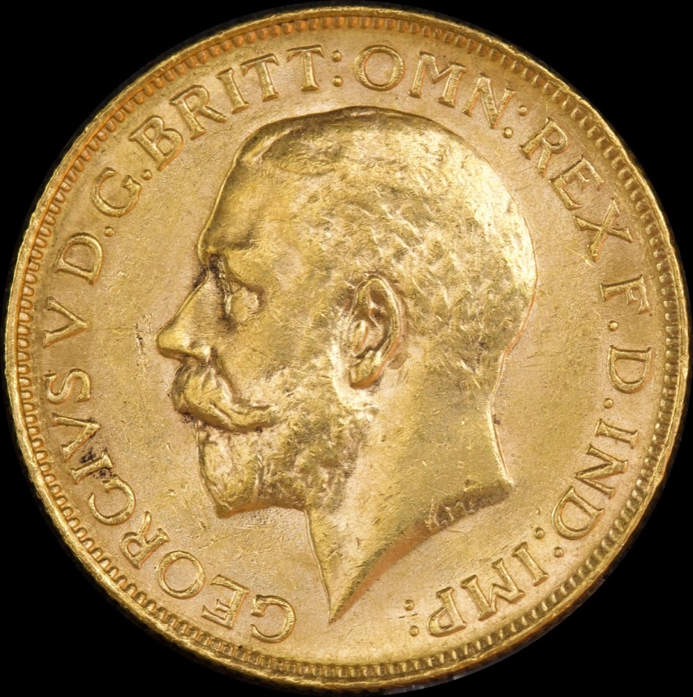 1926 Melbourne George V Large Head Sovereign good EF