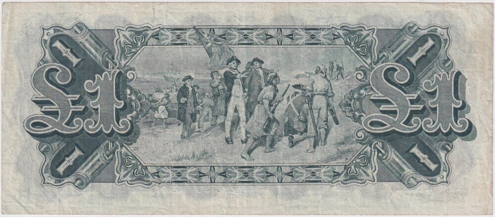 1927 One Pound Riddle/Heathershaw R26 about EF