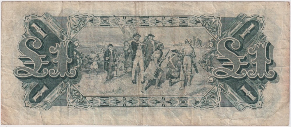 1927 One Pound Riddle/Heathershaw R26F about VF