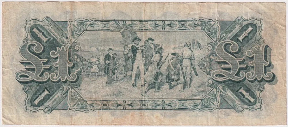 1927 One Pound Riddle/Heathershaw R26 Fine