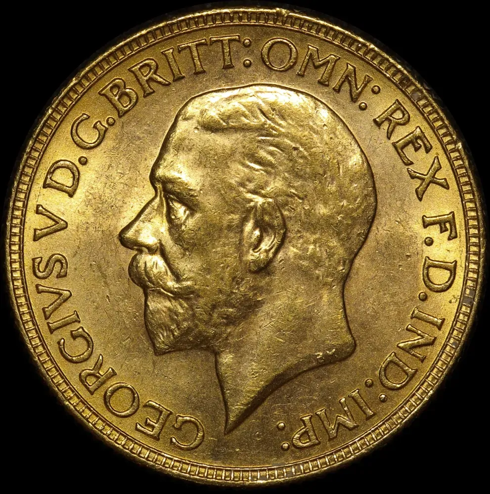1930 Melbourne George V Small Head Sovereign about FDC