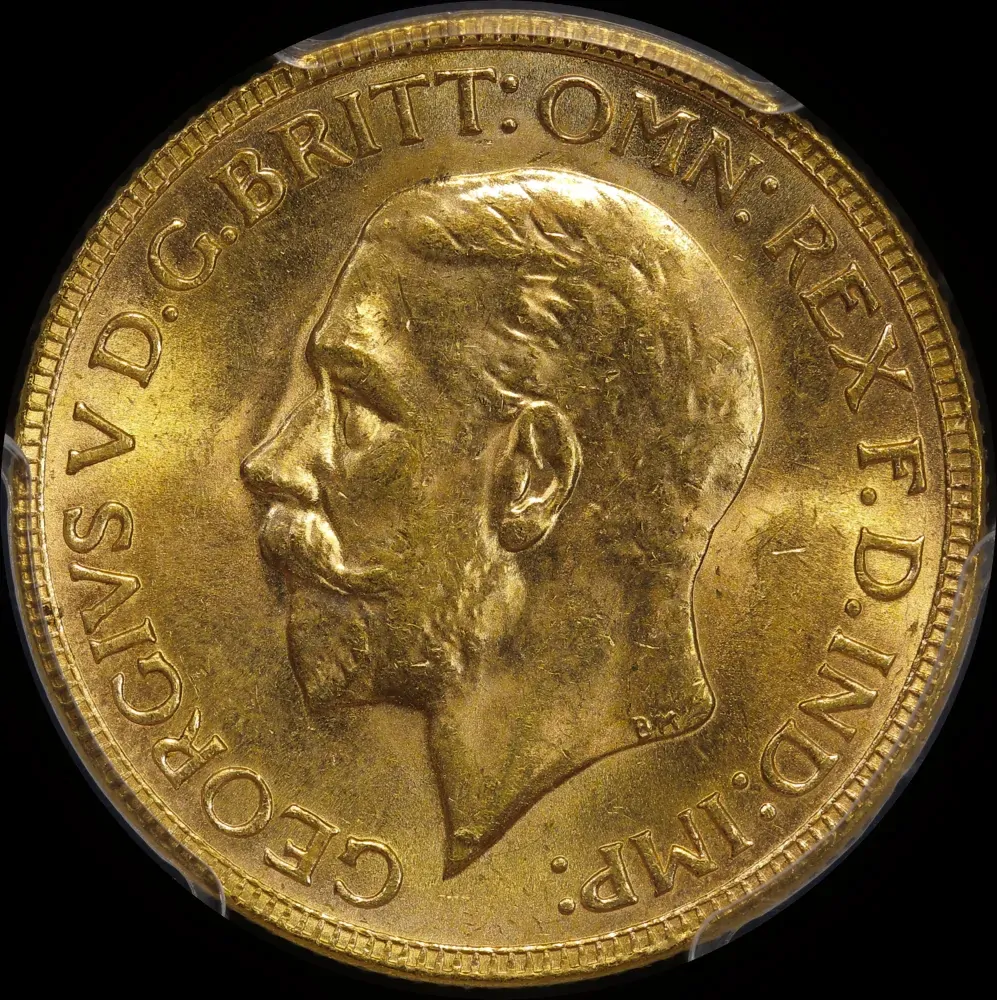 1931 Perth George V Small Head Sovereign Choice Unc (PCGS MS64)