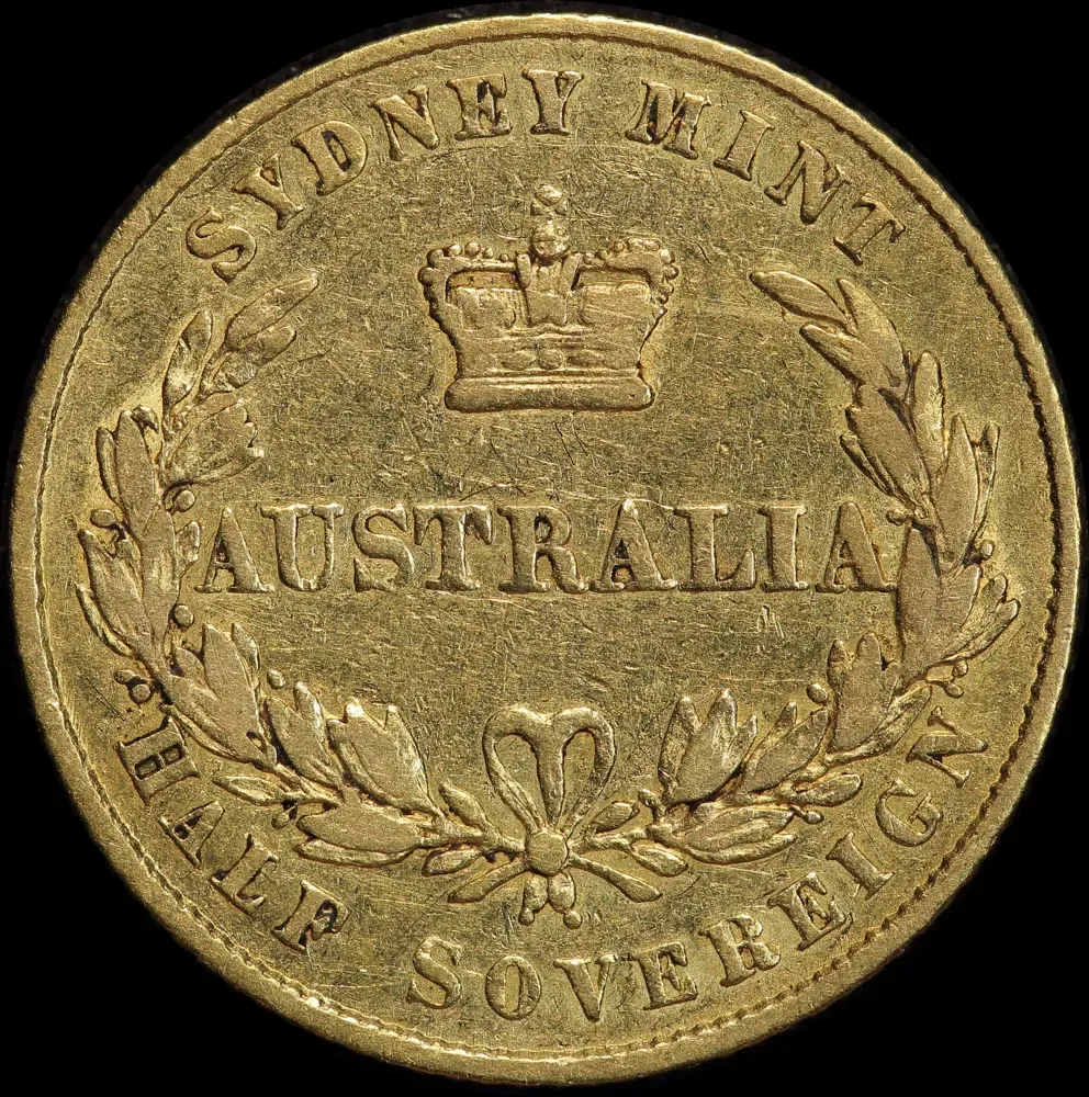 1856 Sydney Mint Type I Half Sovereign about VF product image