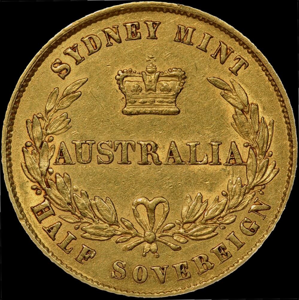 1861 Sydney Mint Type II Half Sovereign good Very Fine