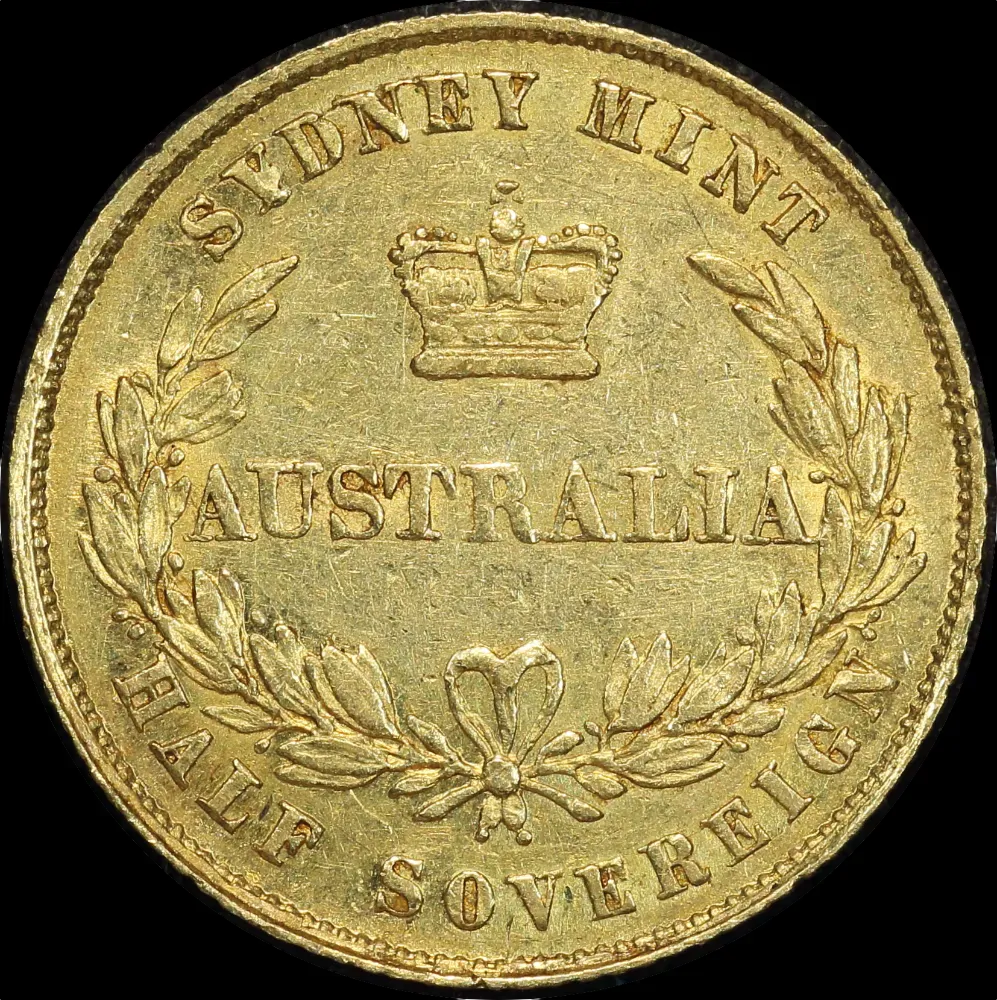 1862 Sydney Mint Type II Half Sovereign good Fine