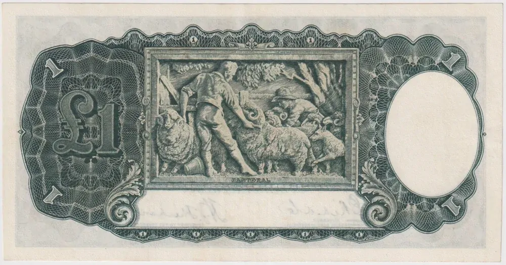 1933 One Pound Riddle/Sheehan R28 Extremely Fine