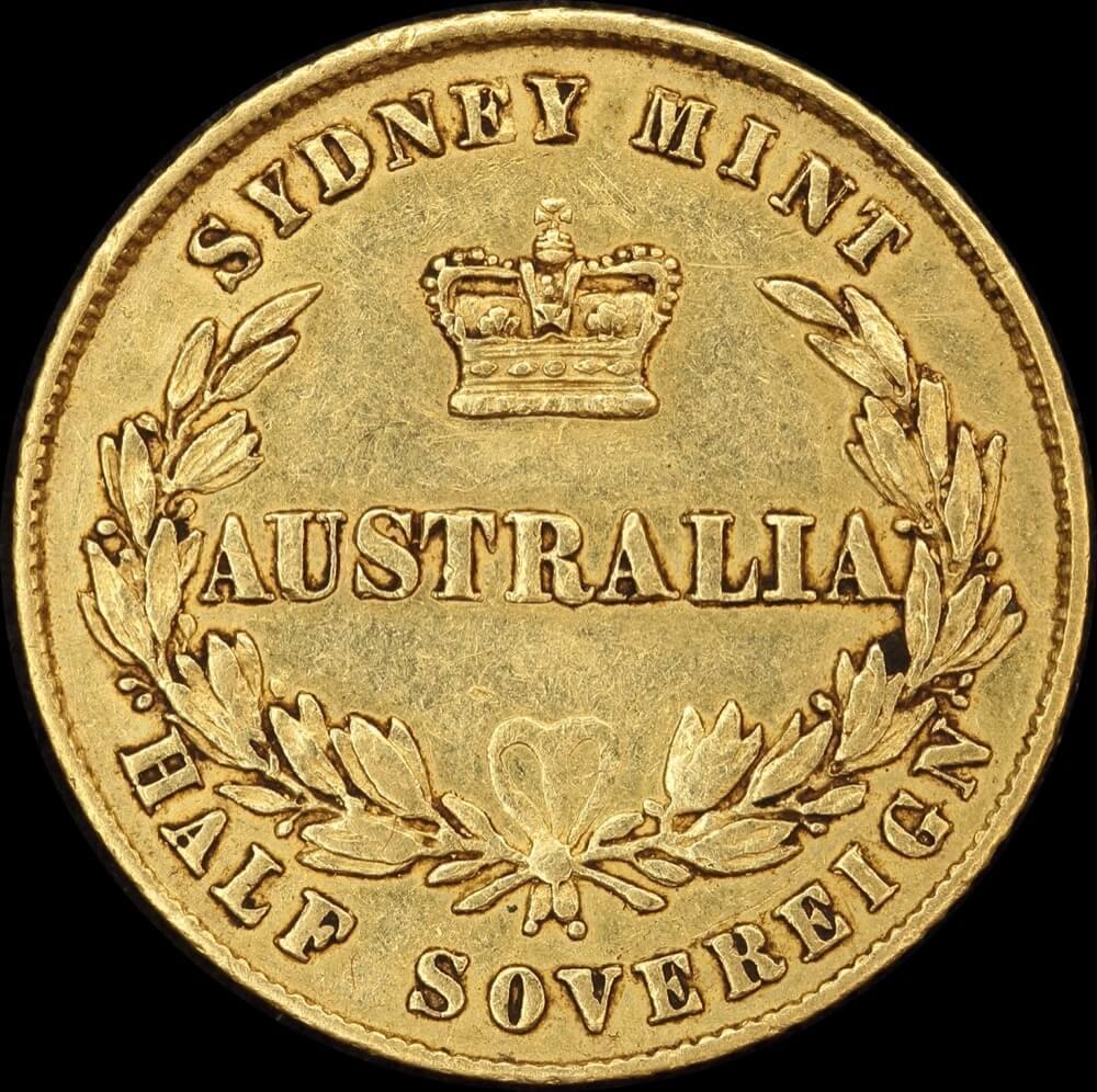 1865 Sydney Mint Type II Half Sovereign good Very Fine