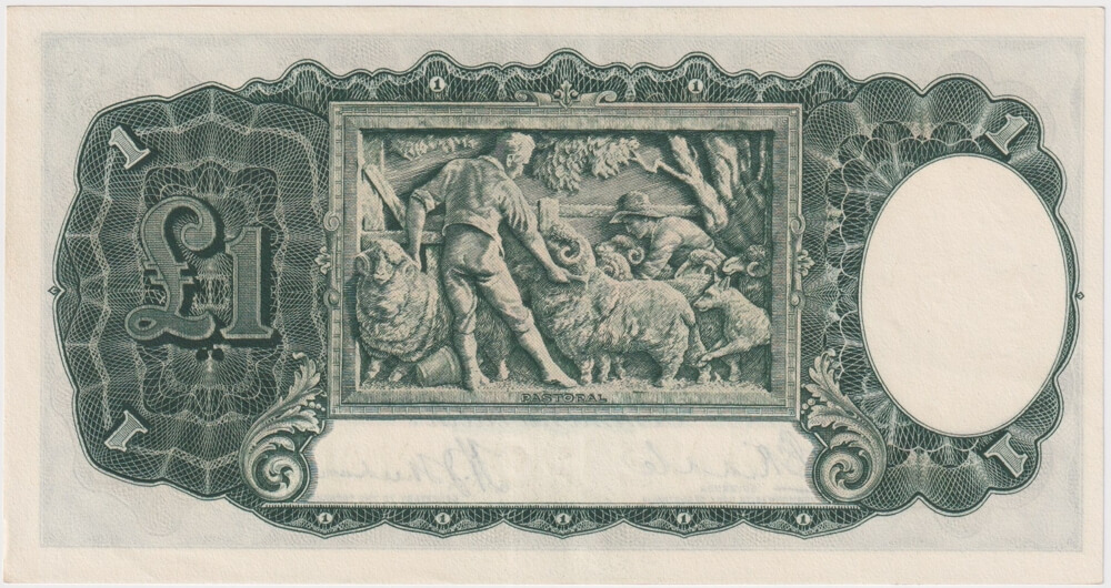 1933 One Pound Riddle/Sheehan R28 good EF