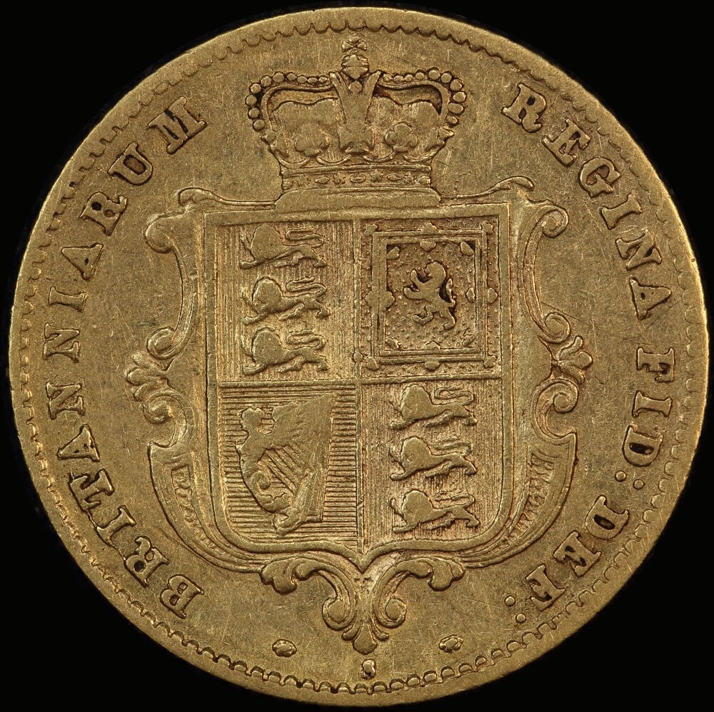 1871 Sydney Young Head Half Sovereign Very Fine