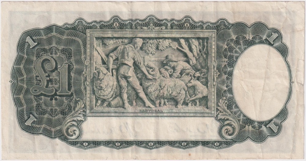 1933 One Pound Riddle/Sheehan Legal Tender R28 good VF