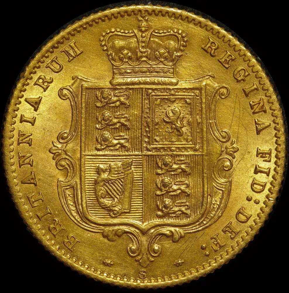1872 Sydney Young Head Half Sovereign Extremely Fine